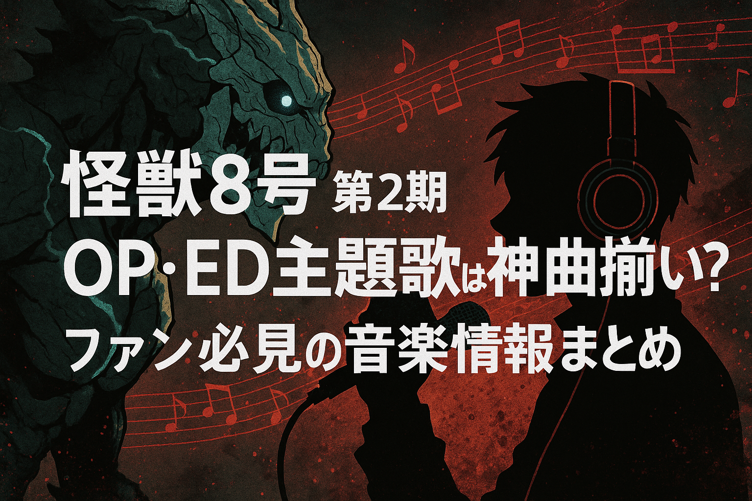 怪獣8号 第2期 OP・ED主題歌は神曲揃い？ファン必見の音楽情報まとめ