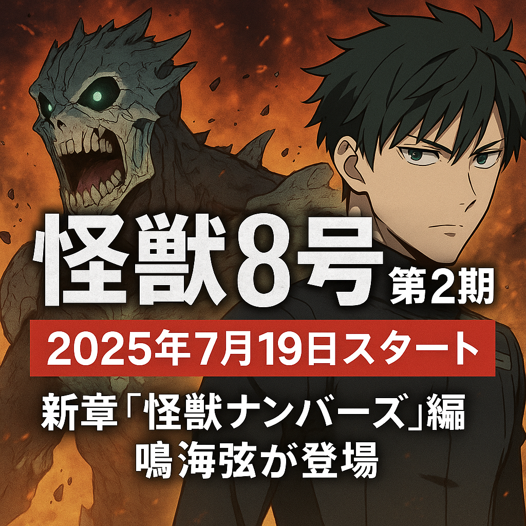 【最新情報】怪獣8号アニメ第2期が熱い！あらすじ・登場キャラ・制作スタッフまとめ